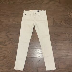 AG Adriano Goldschmied Jeans White - Gray The Leggings Ankle Size 27